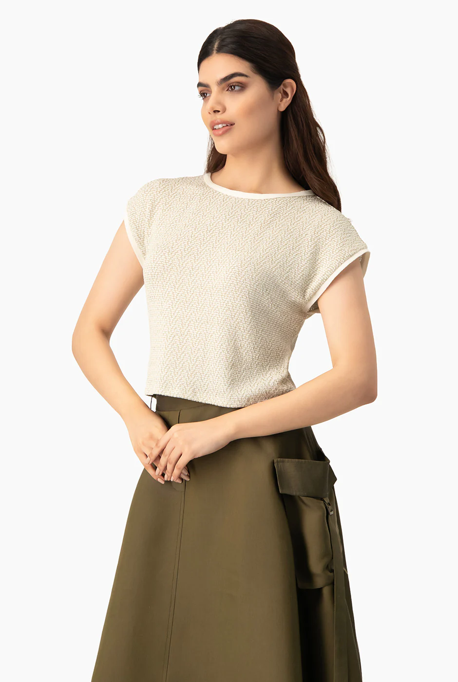 Blusa tejida hombro caido - Image 4