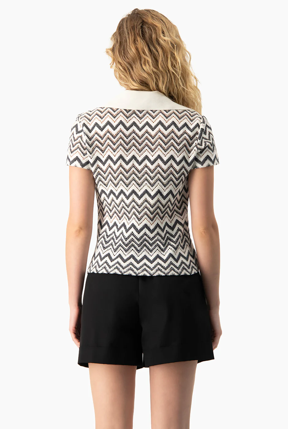Blusa tejida manga corta - Image 2