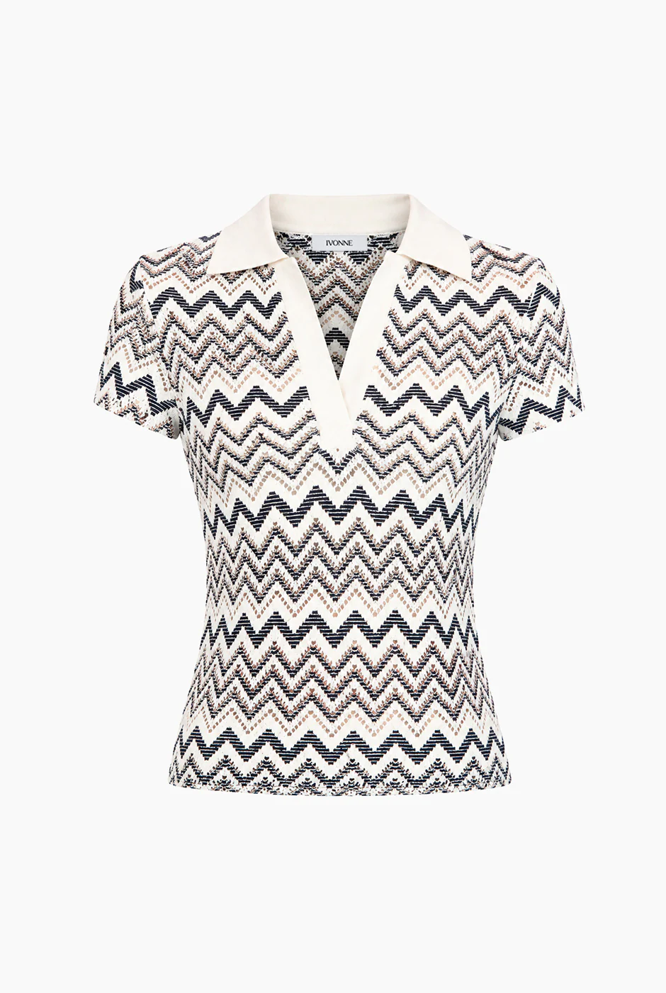 Blusa tejida manga corta - Image 5