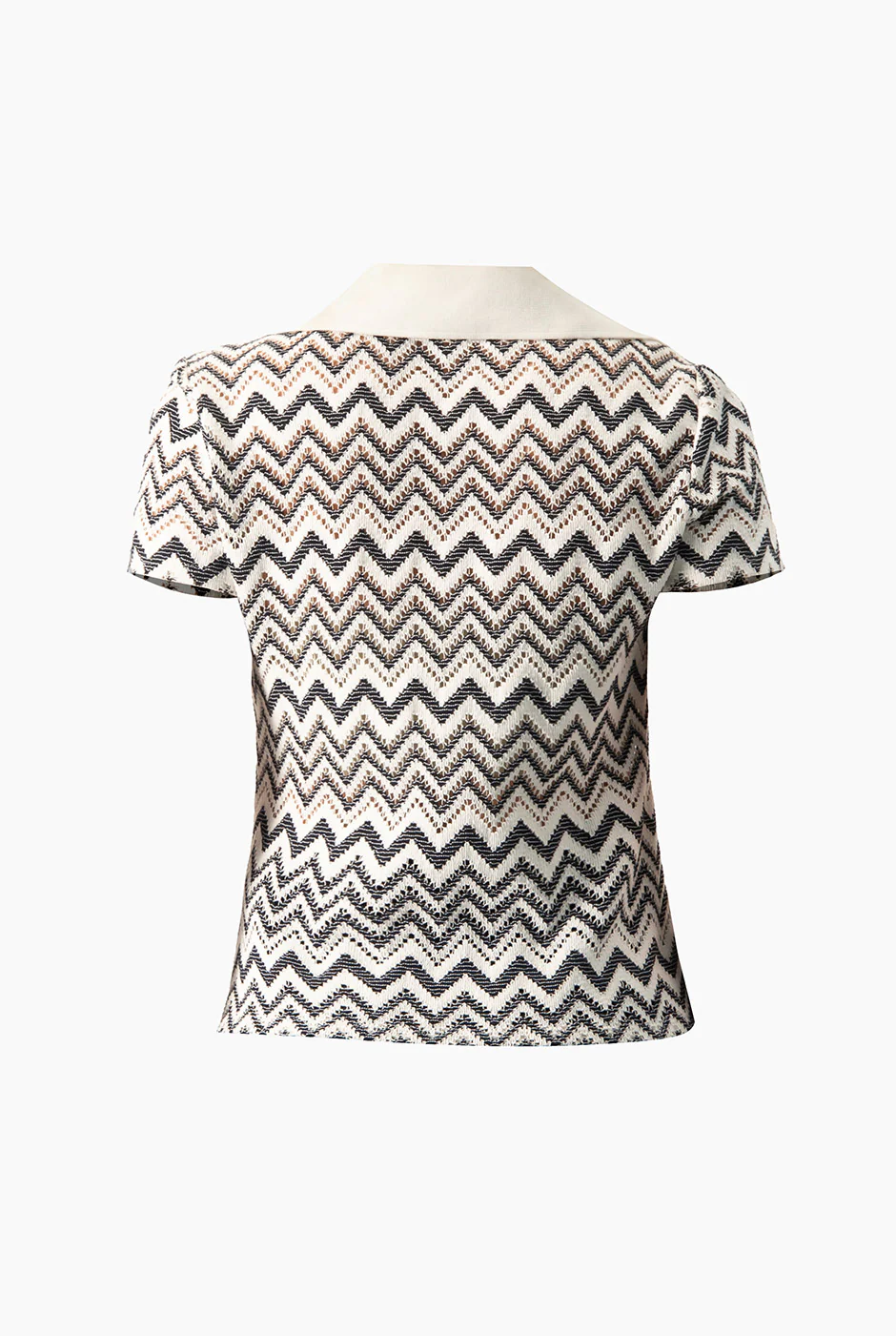 Blusa tejida manga corta - Image 7