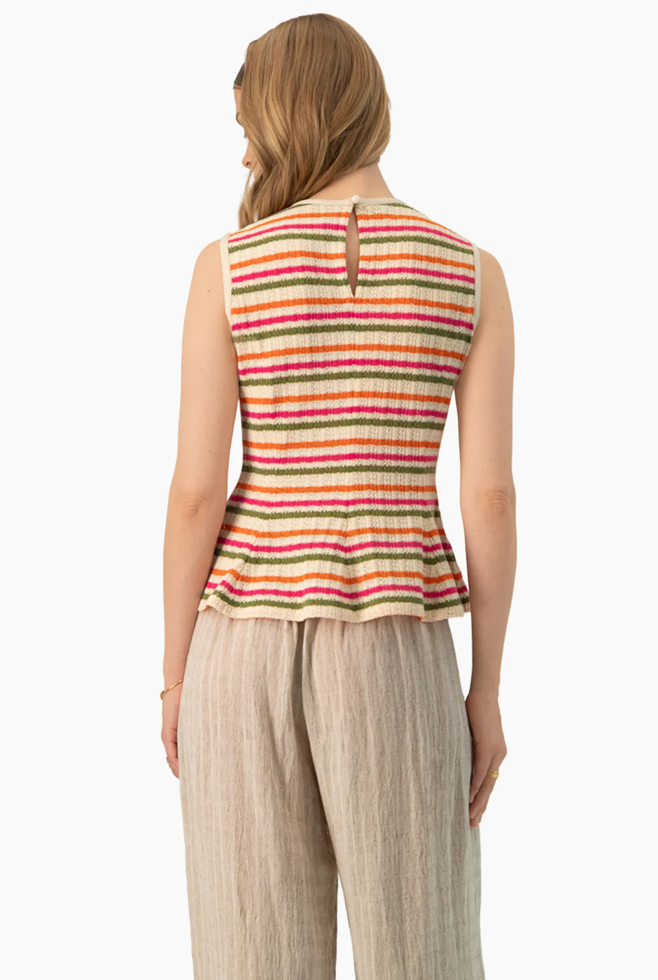 Blusa tejida peplum - Image 2