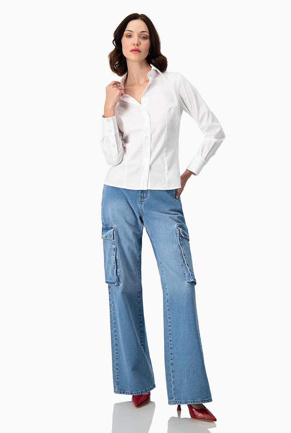 Camisa con botones básica - Image 3
