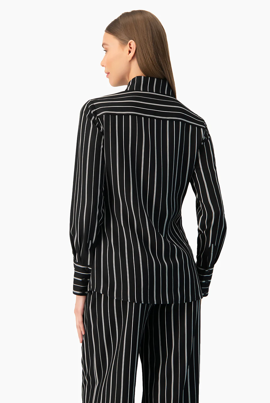 Camisa recta rayada - Image 2