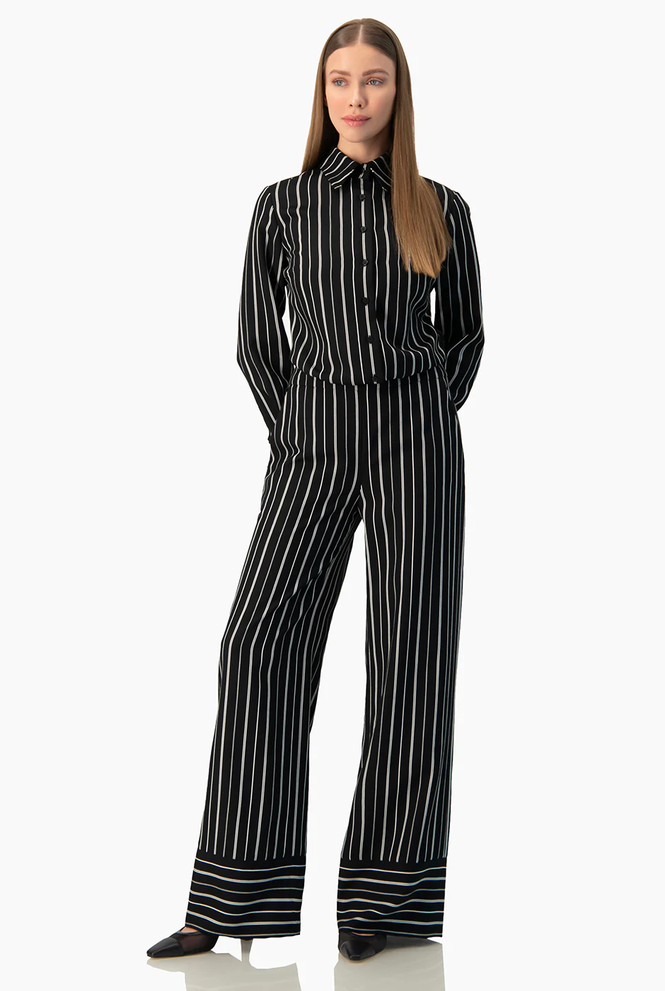 Camisa recta rayada - Image 7