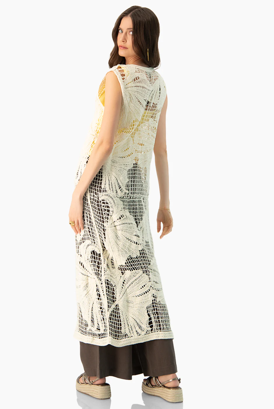 Chaleco Flores Largo - Image 2