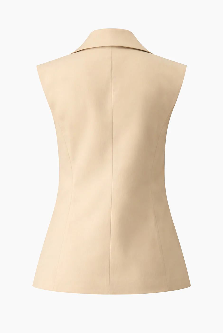 Chaleco liso tono beige - Image 8