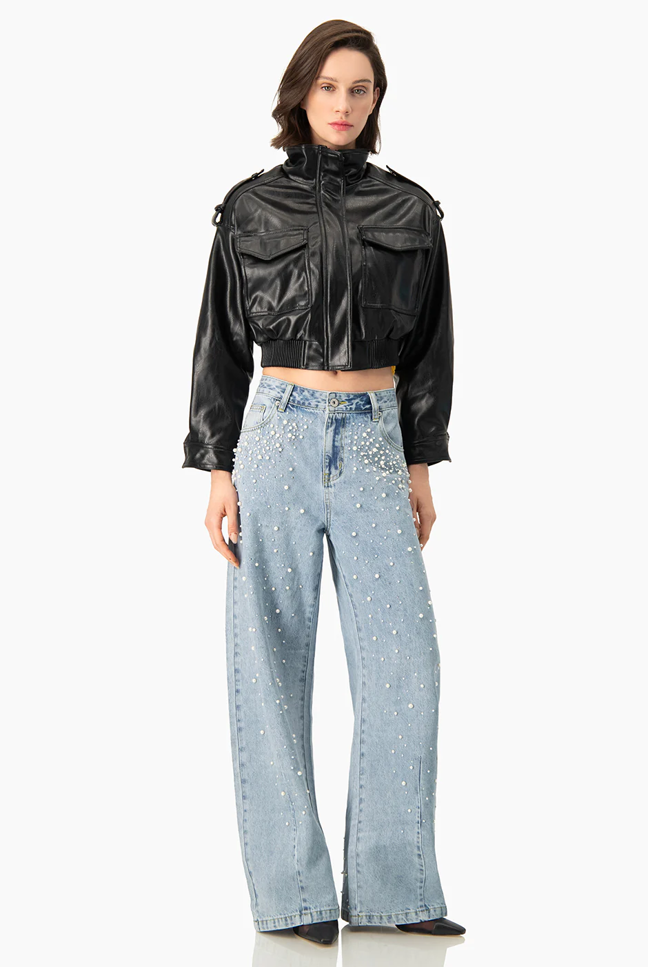 Chamarra Bomber PU - Image 6