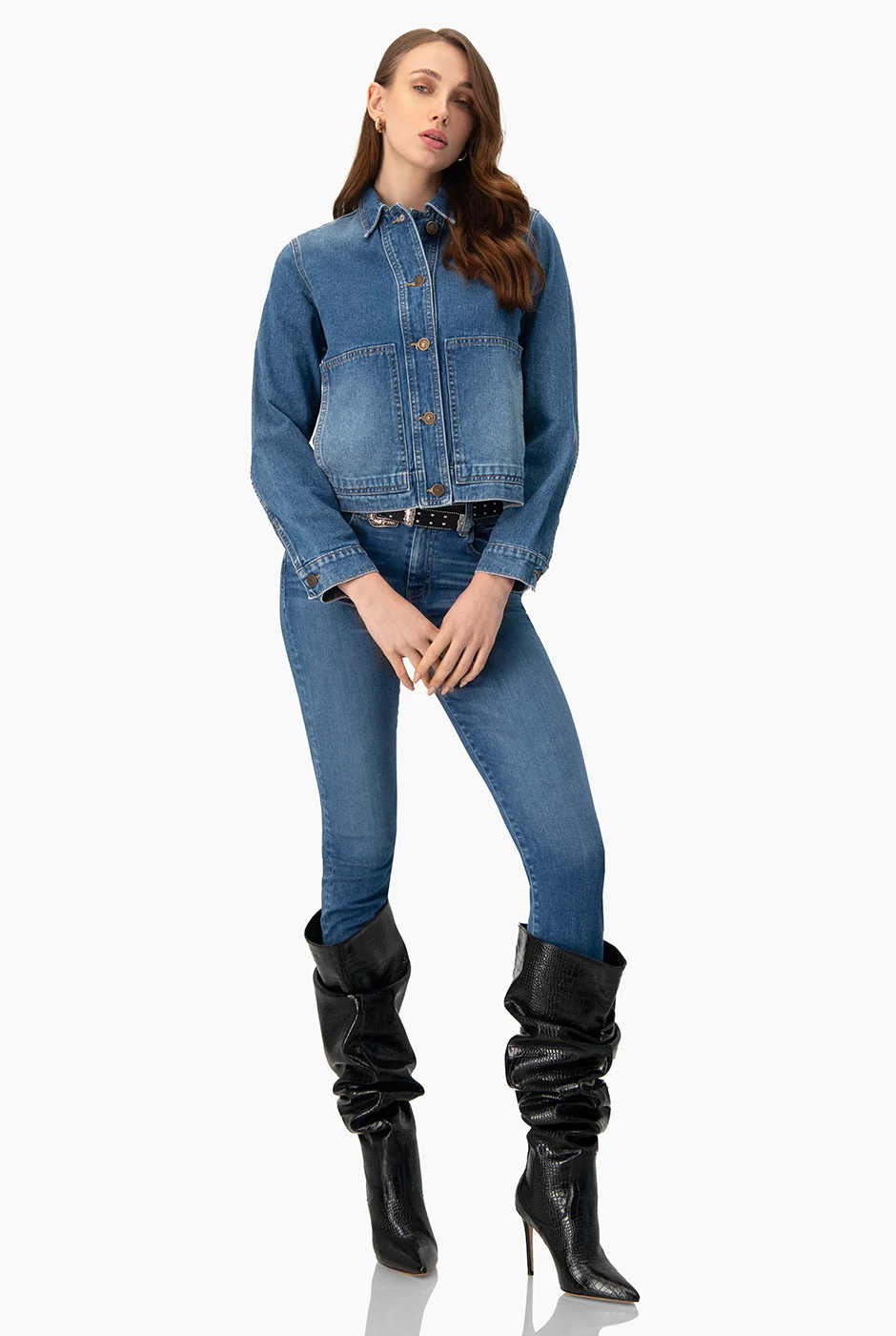 Chamarra denim con bolsillos - Image 3