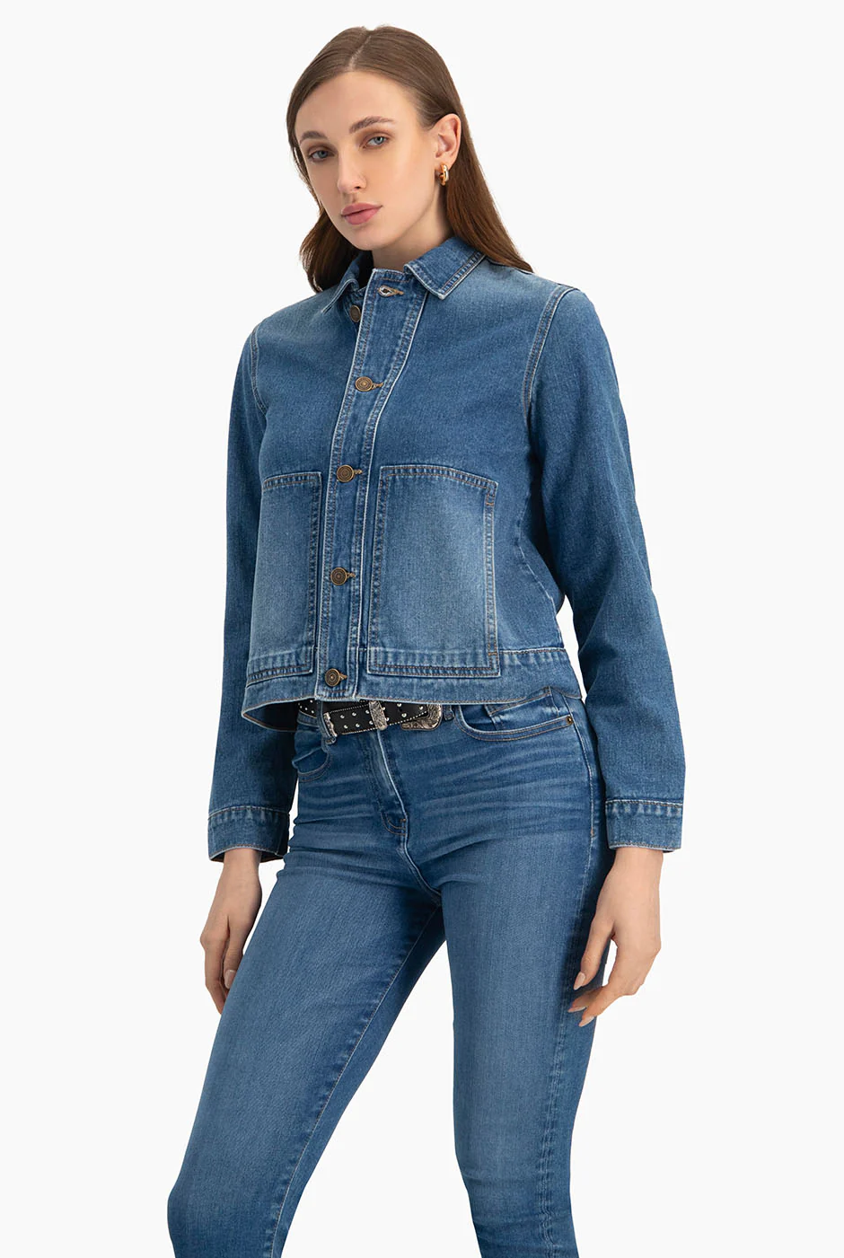 Chamarra denim con bolsillos - Image 4