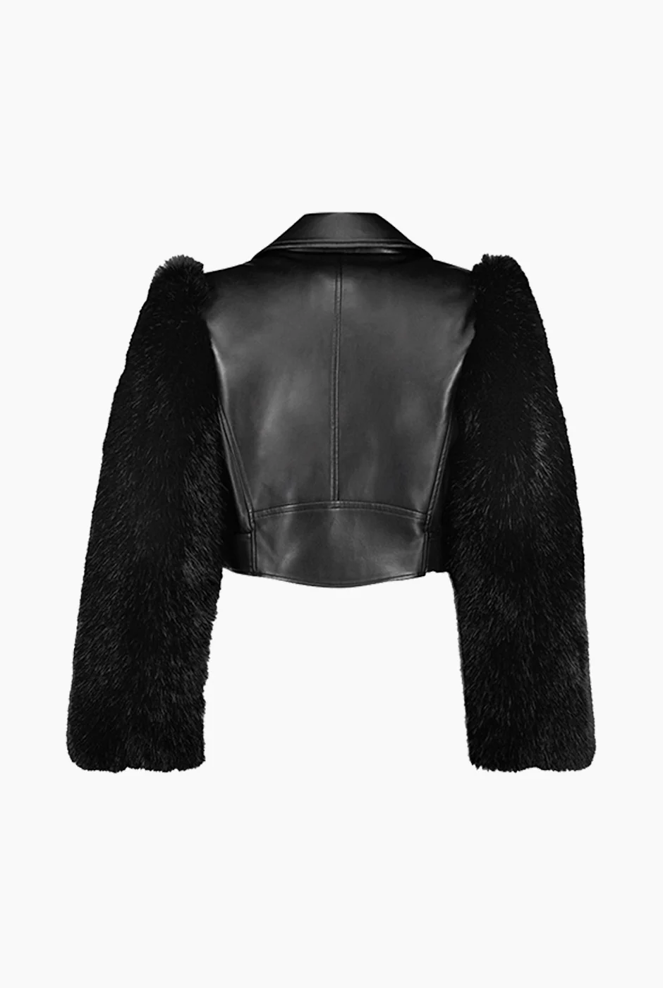 Chamarra PU Con Mangas Faux-Fur - Image 7