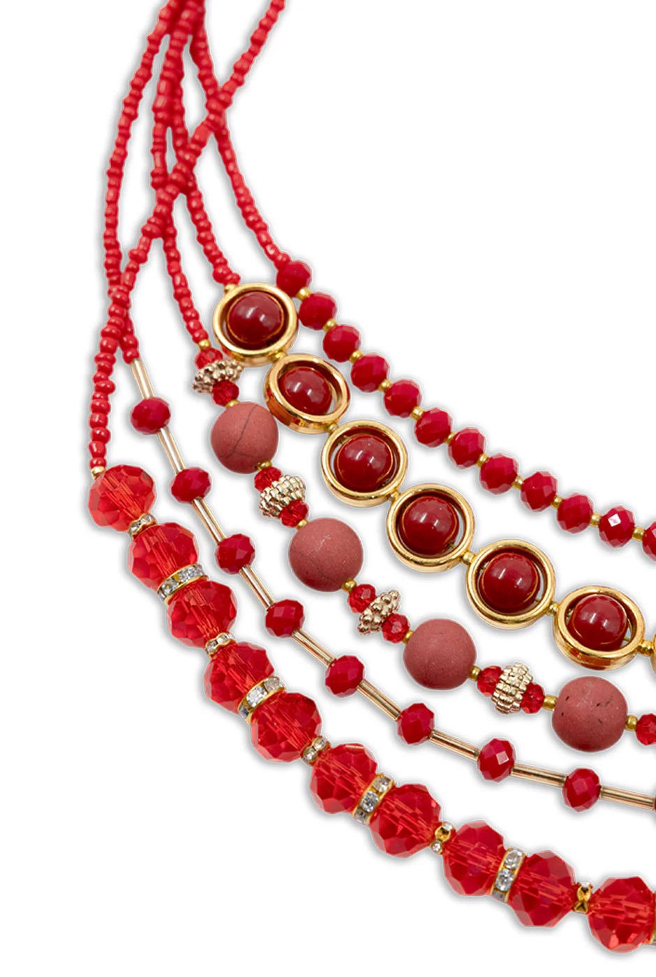 Collar Cascada Roja - Image 3