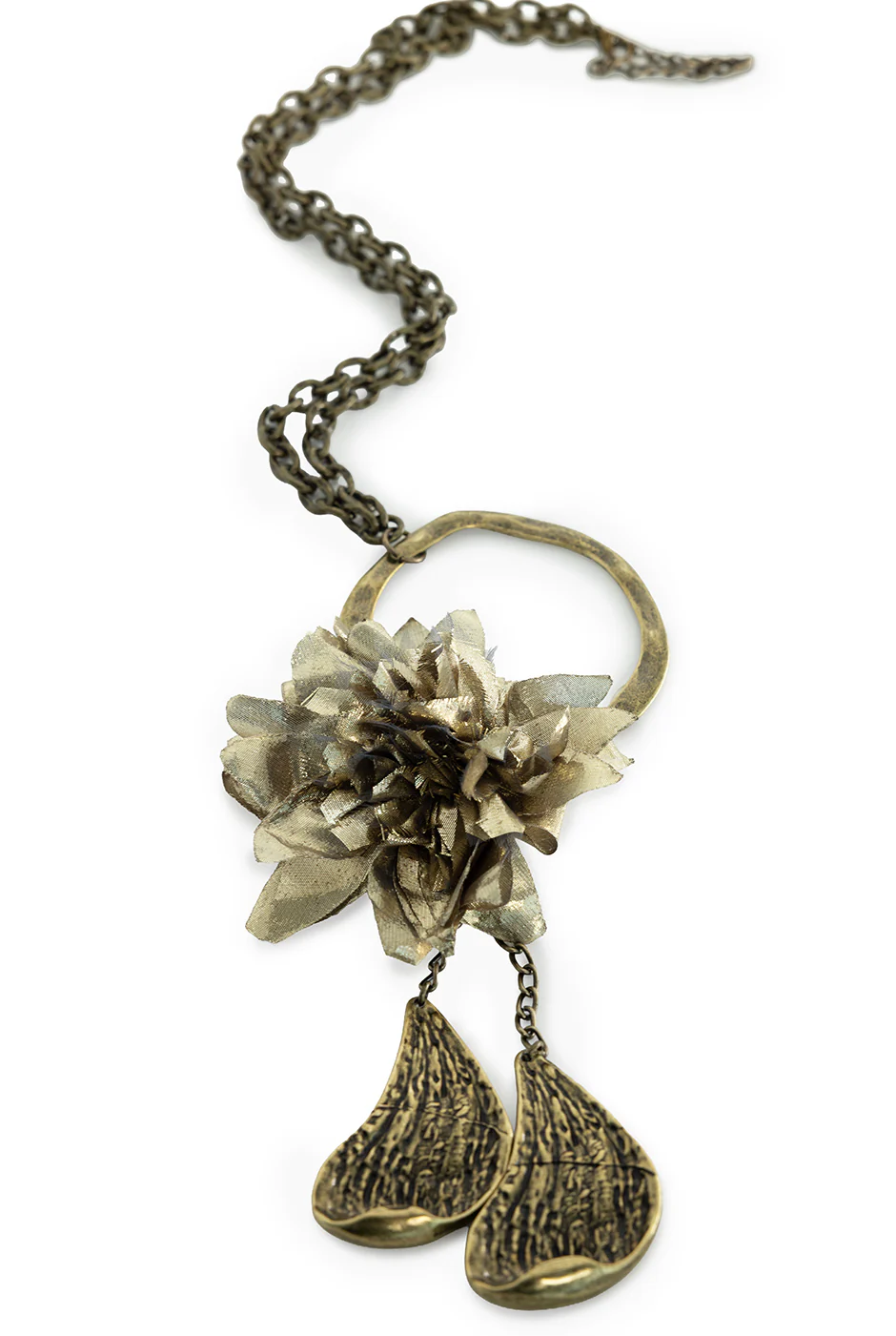 Collar Flor Bronce - Image 2