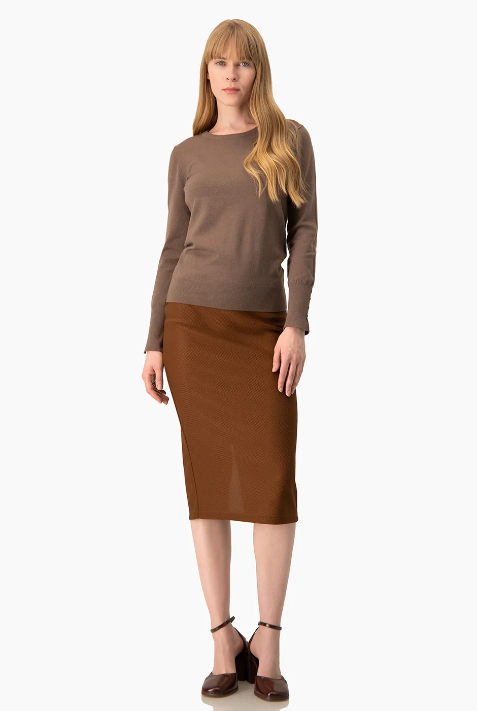 Falda Ivonne midi cafe - Image 8