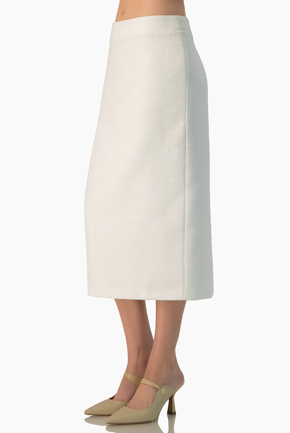 Falda midi blanca - Image 4
