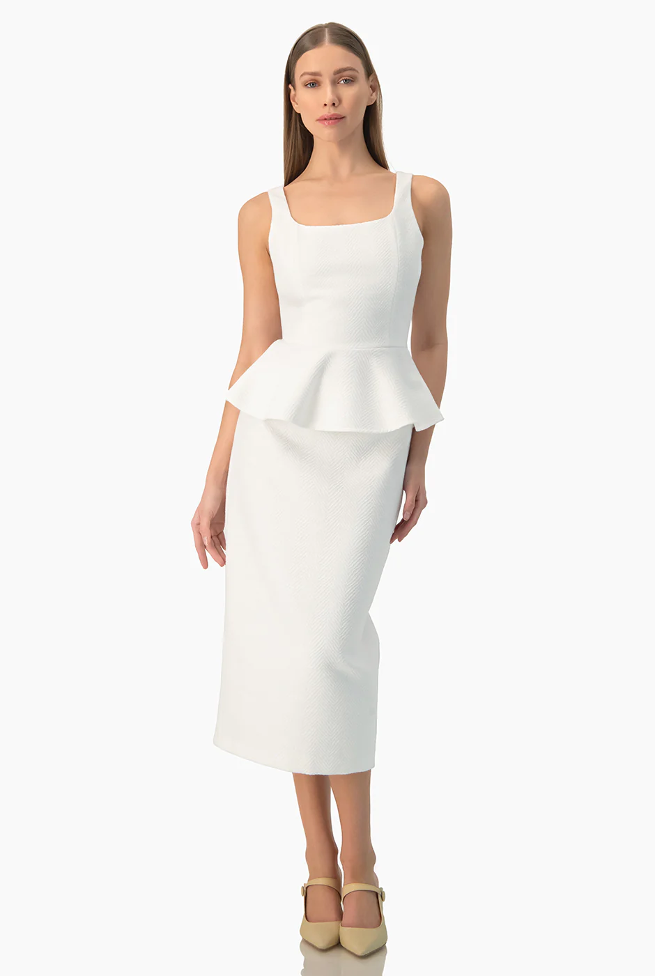 Falda midi blanca - Image 7