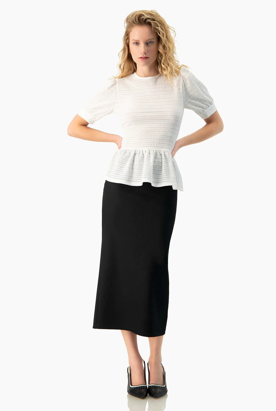 Falda midi negra - Image 7
