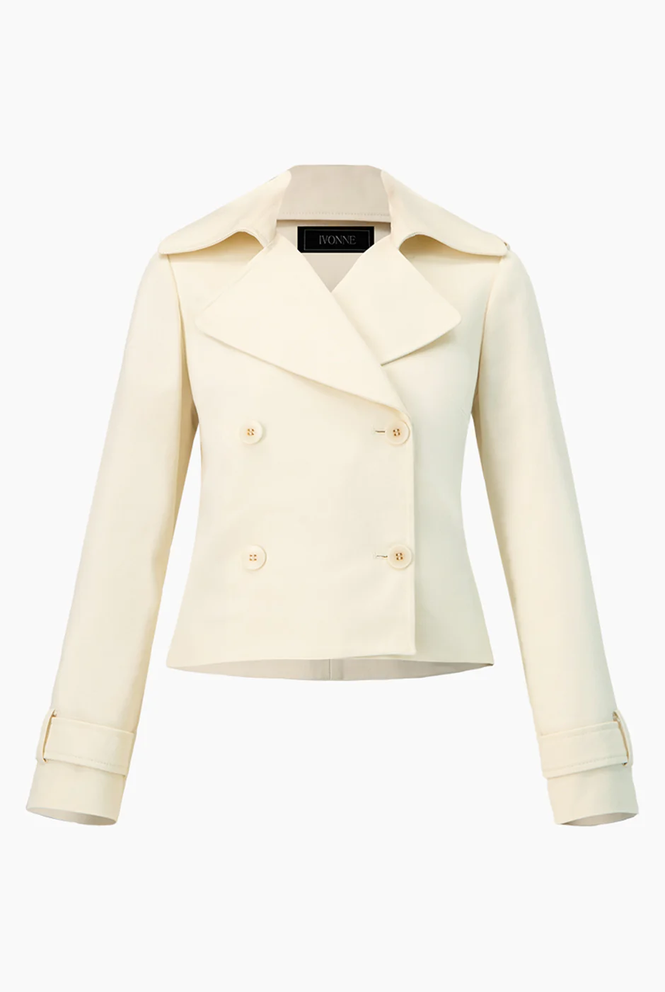 Gabardina corta con botones - Image 5