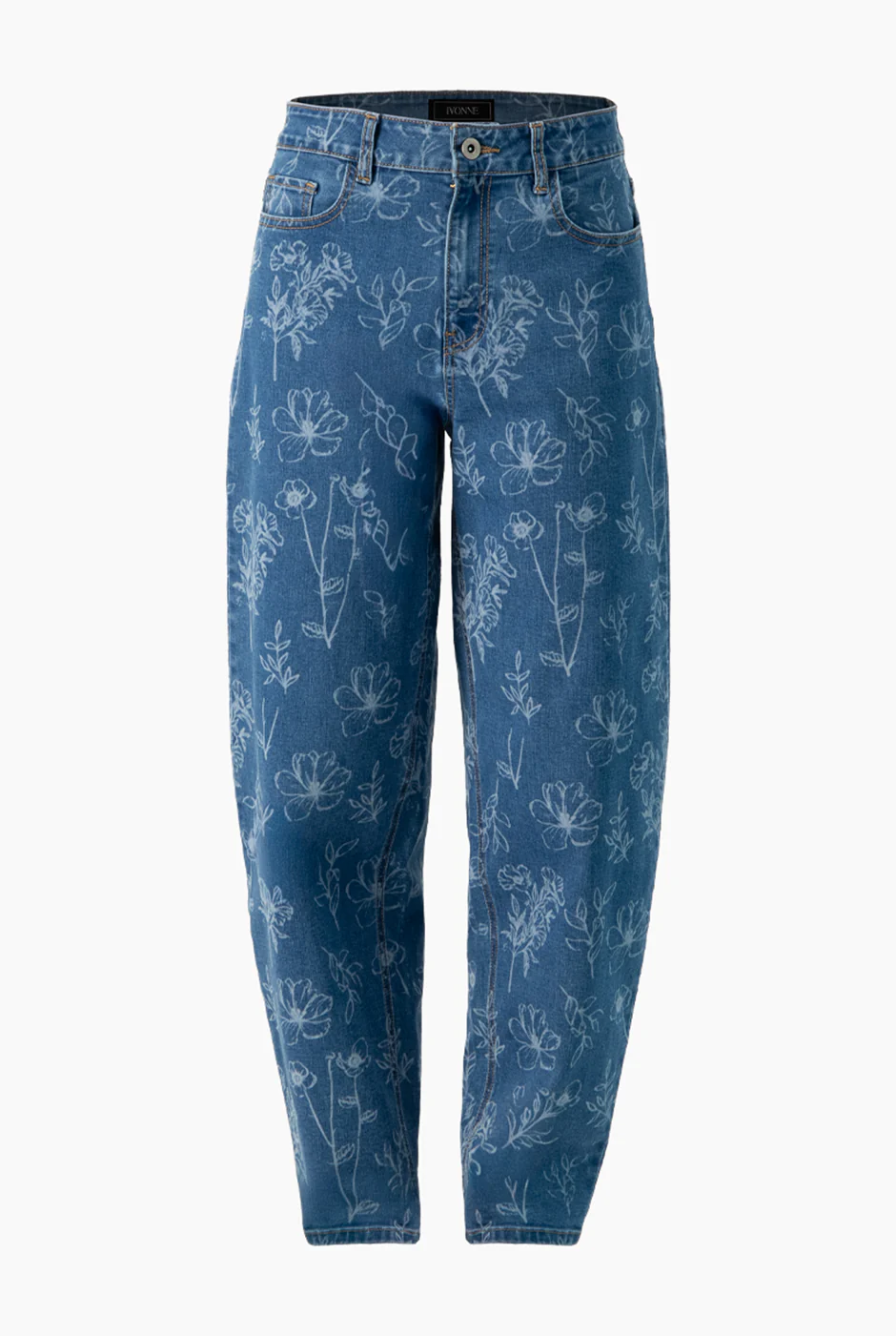 Jeans amplio con detalle floral - Image 5