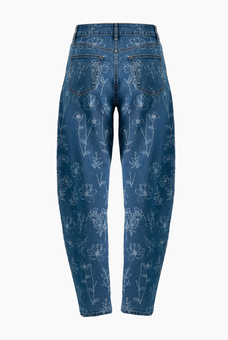 Jeans amplio con detalle floral - Image 7