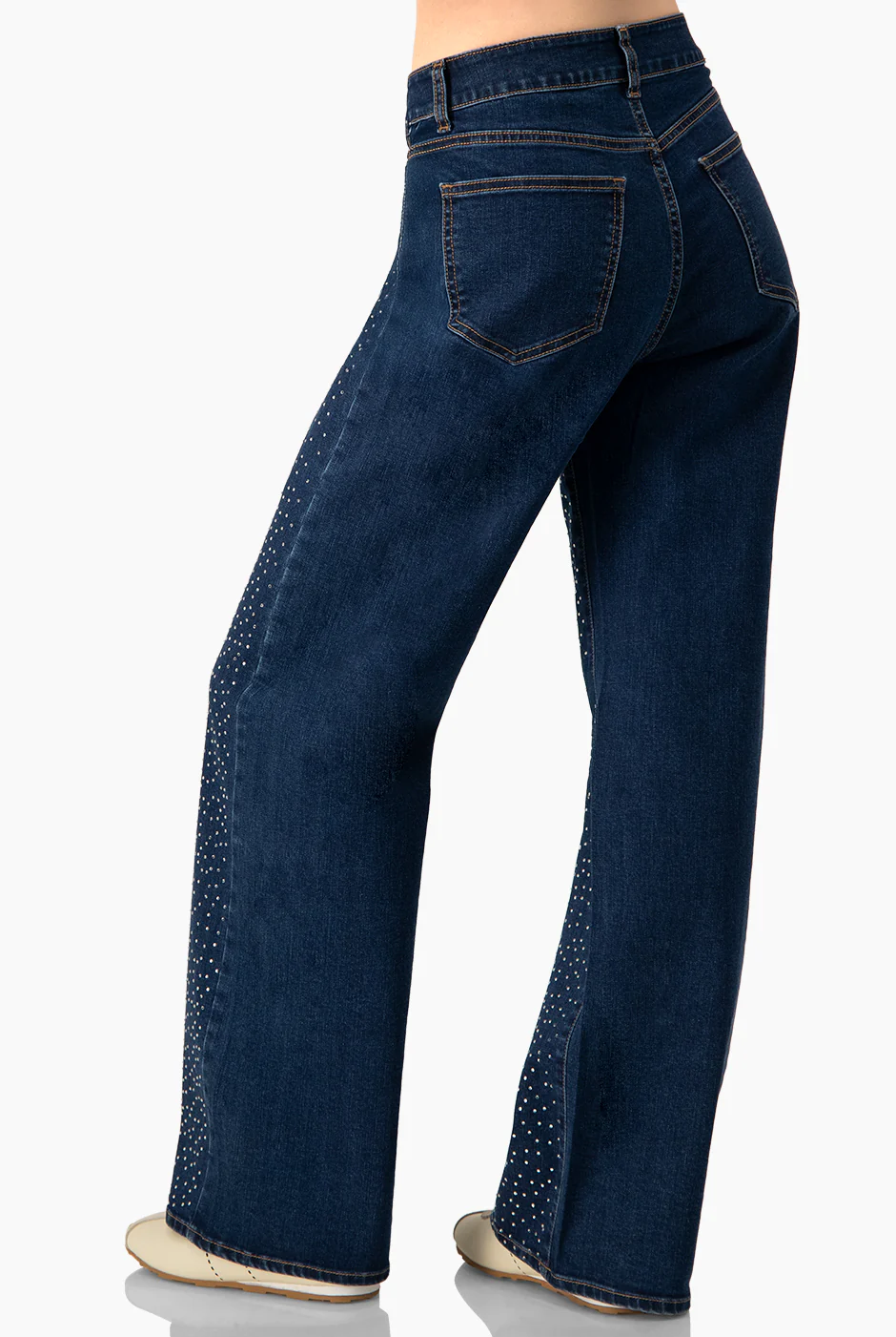 Jeans amplio con pedreria - Image 2