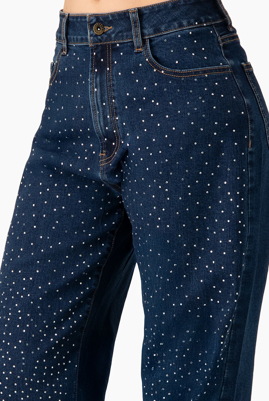 Jeans amplio con pedreria - Image 4