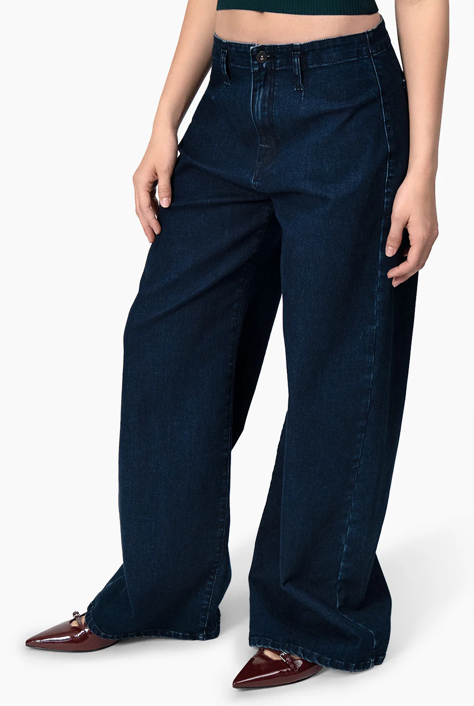 Jeans amplio de un boton - Image 4