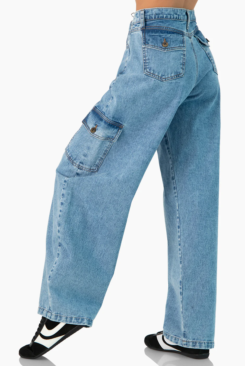 Jeans cargo amplio - Image 2