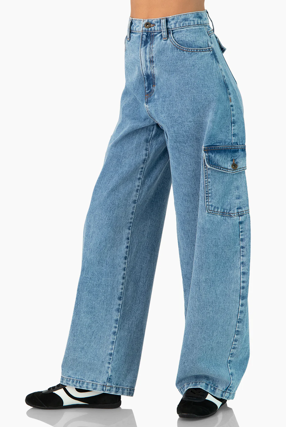 Jeans cargo amplio - Image 4