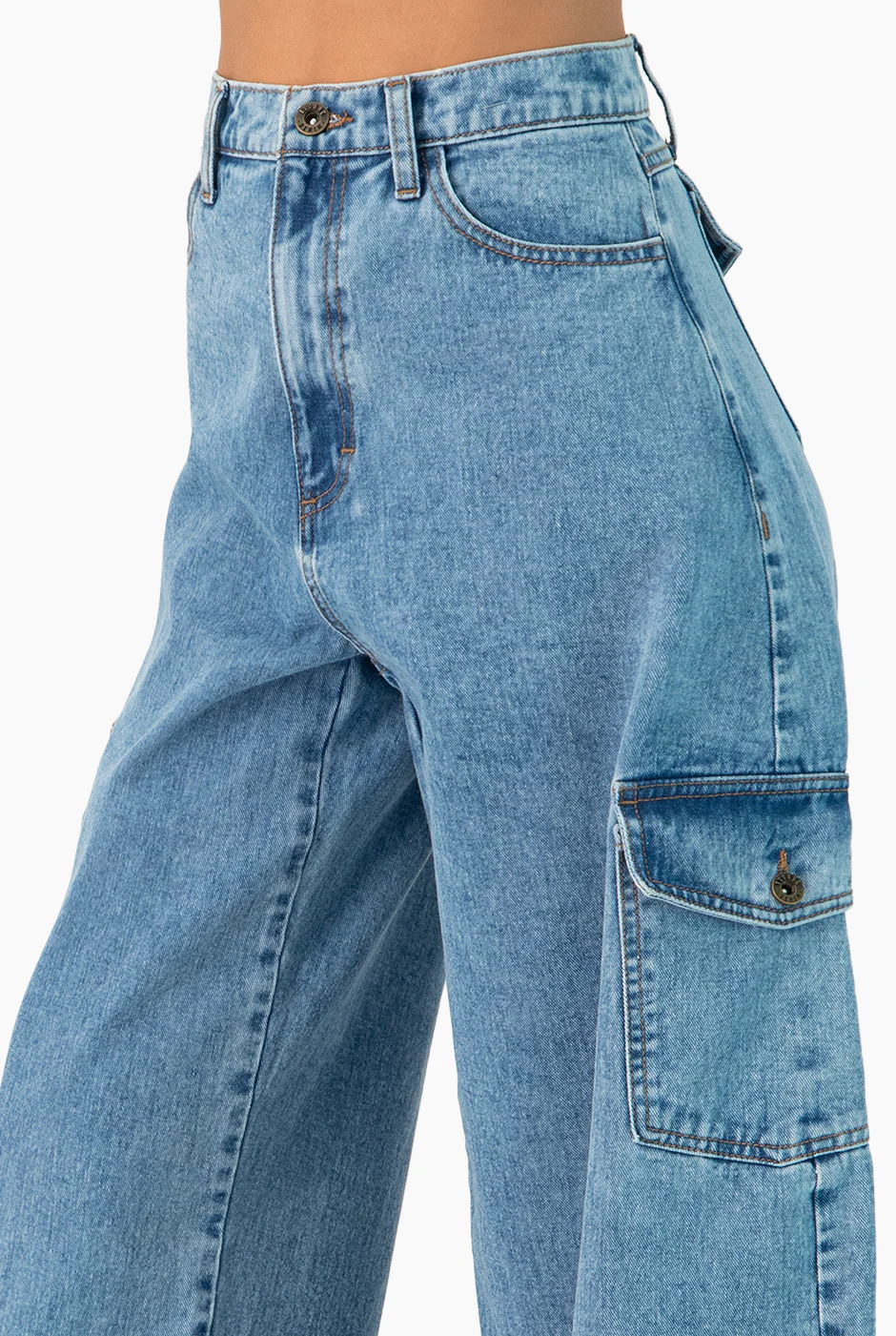Jeans cargo amplio - Image 6