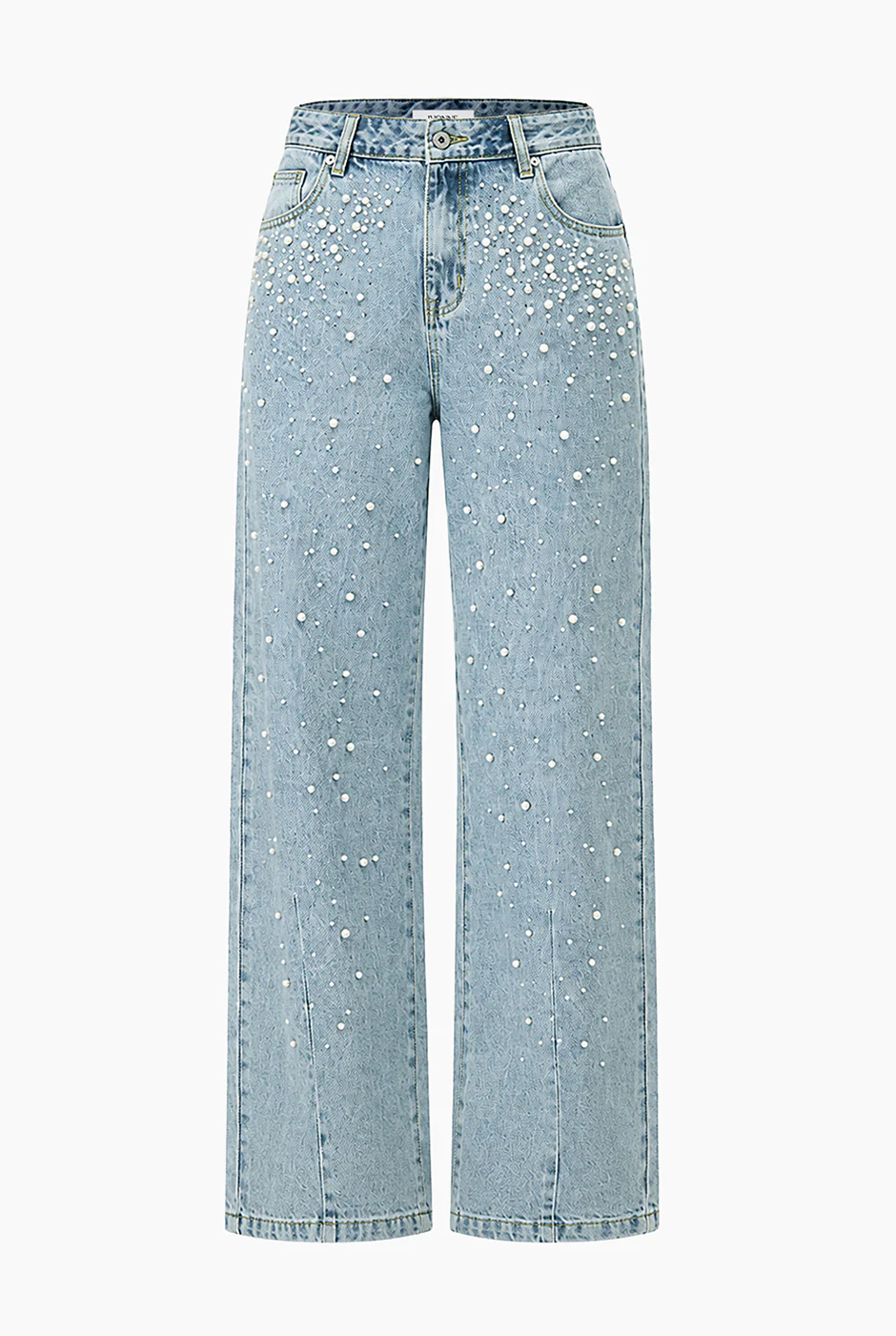 Jeans de perlas pierna ancha - Image 5