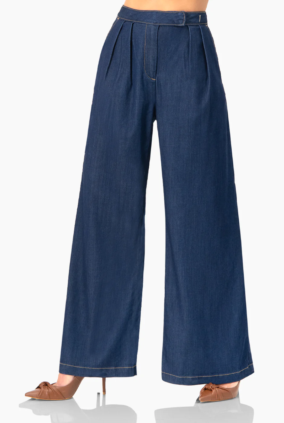 Jeans de pierna amplia y bolsillos - Image 4