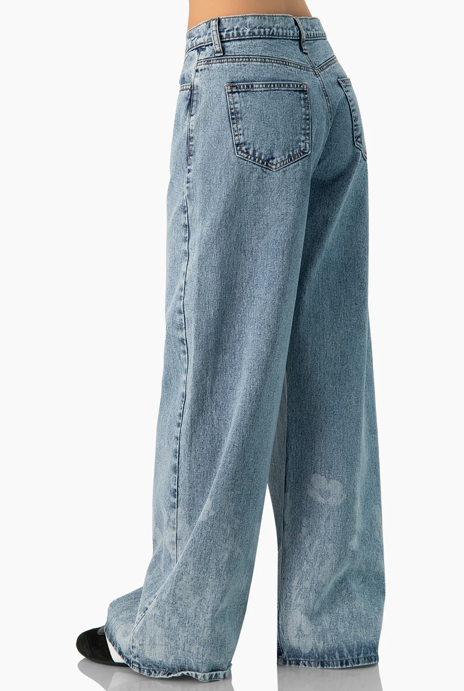 Jeans denim de pierna amplia - Image 2