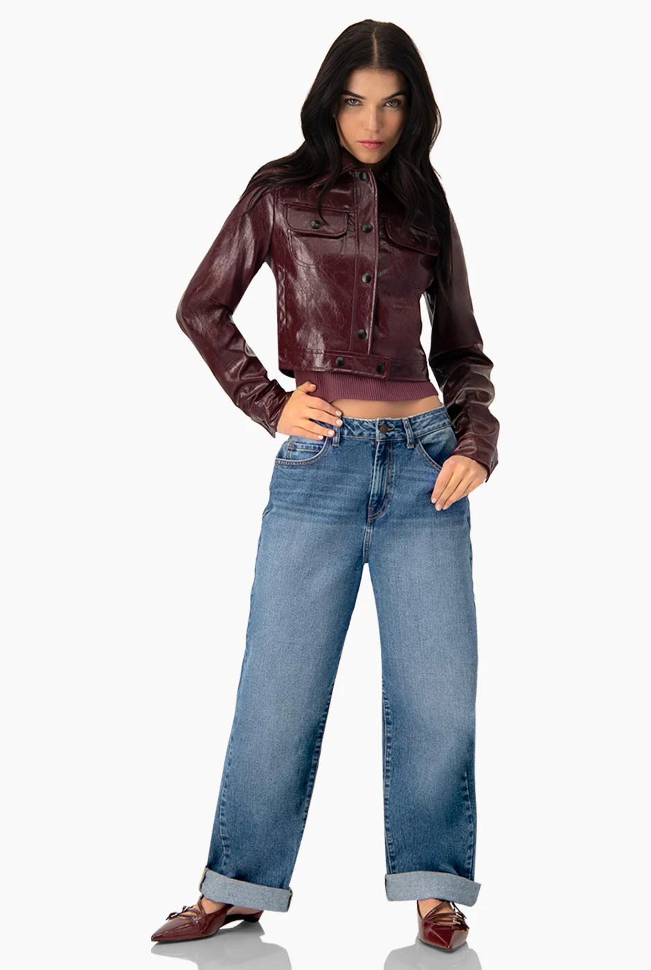 Jeans denim pierna amplia - Image 3