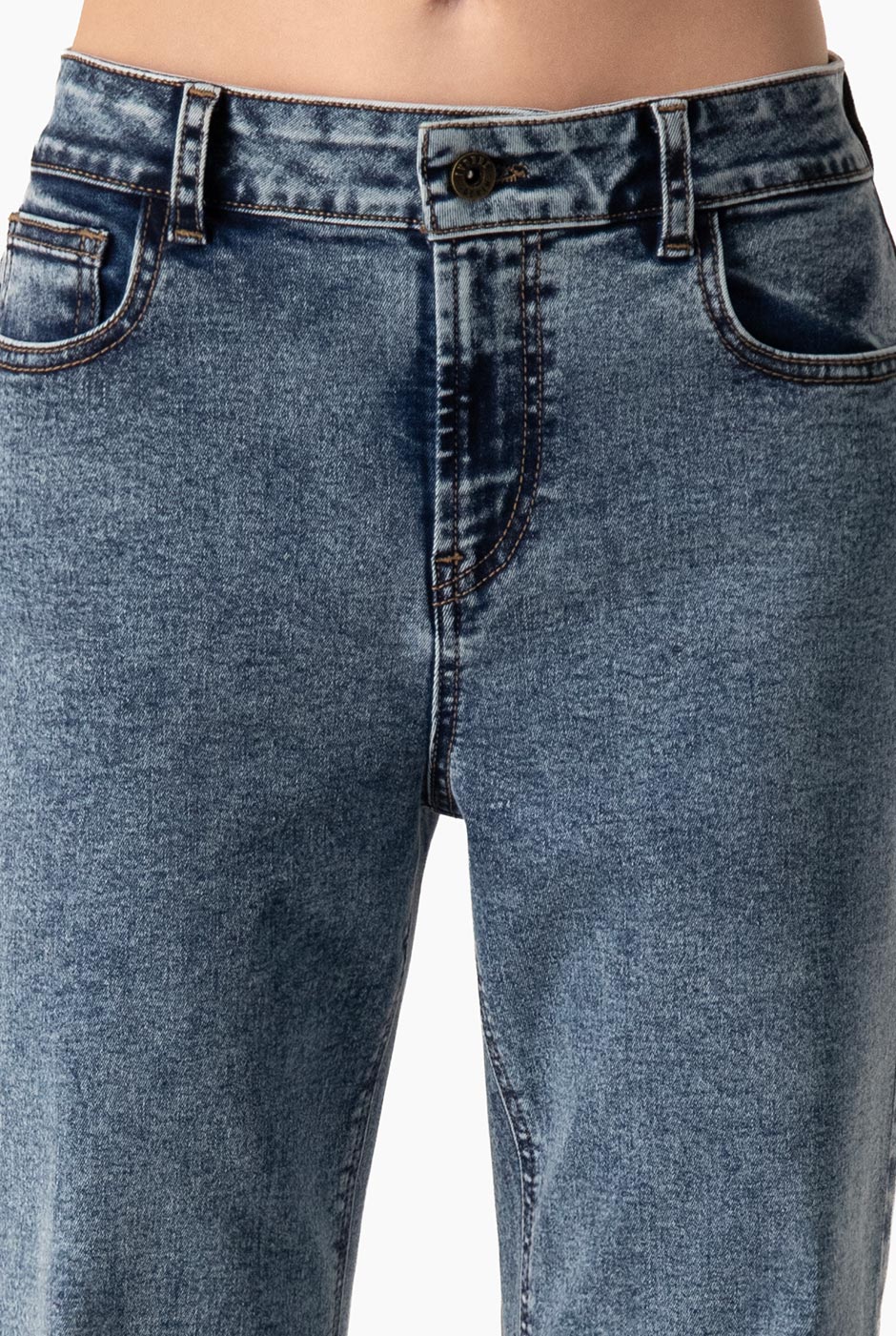 Jeans denim semi campana - Image 6