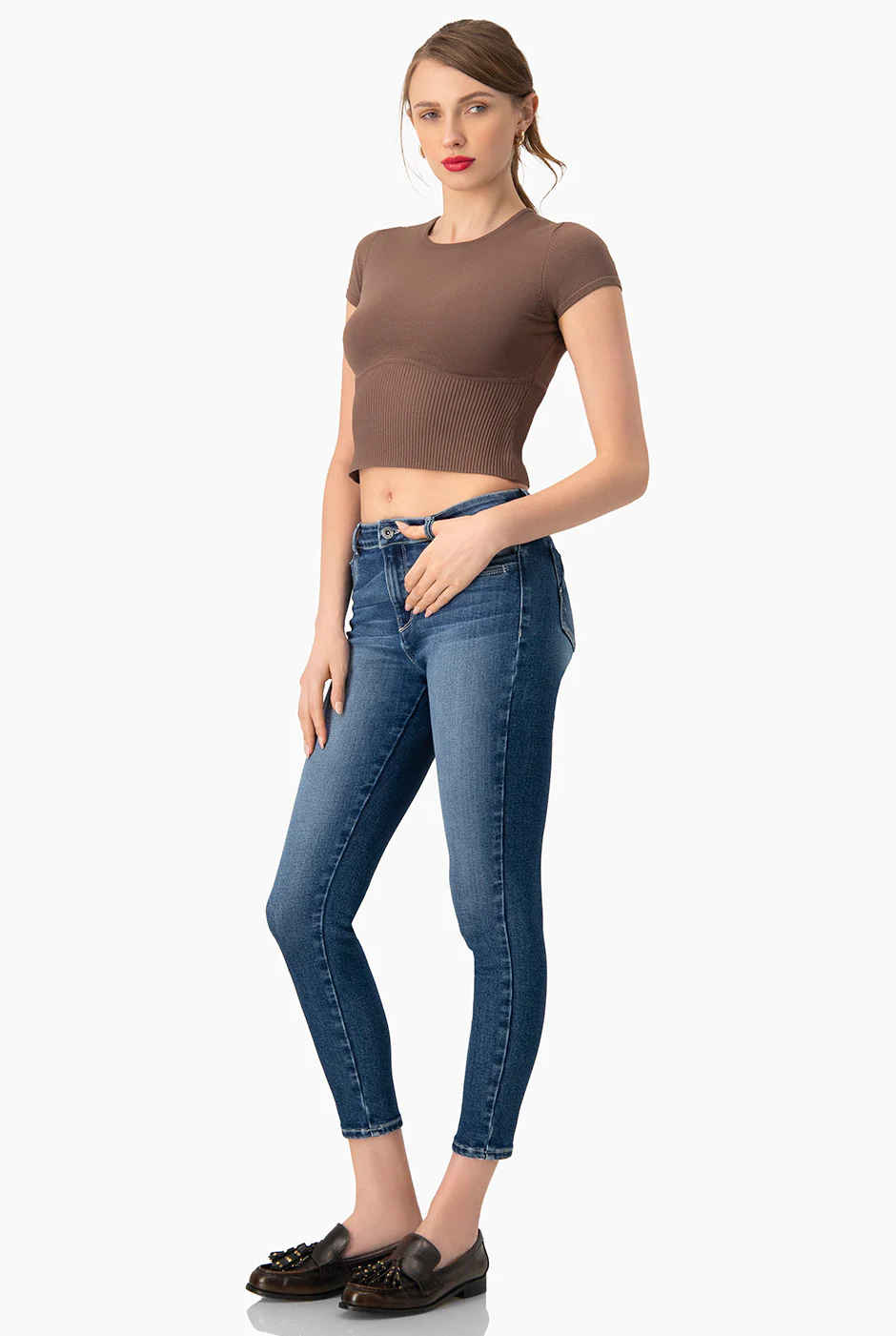 Jeans denim skinny azul - Image 3