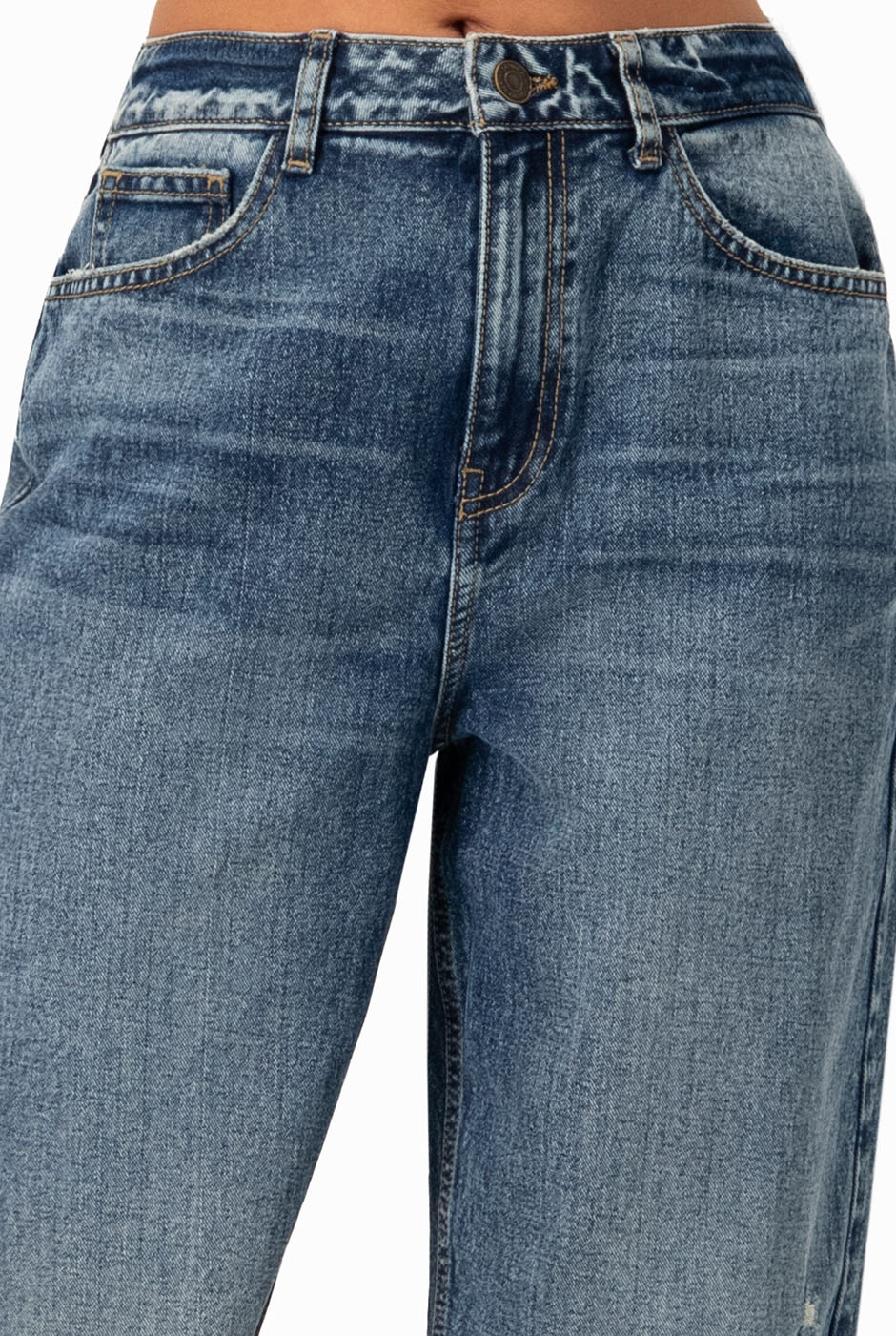 Jeans destroyed de pierna amplia - Image 6