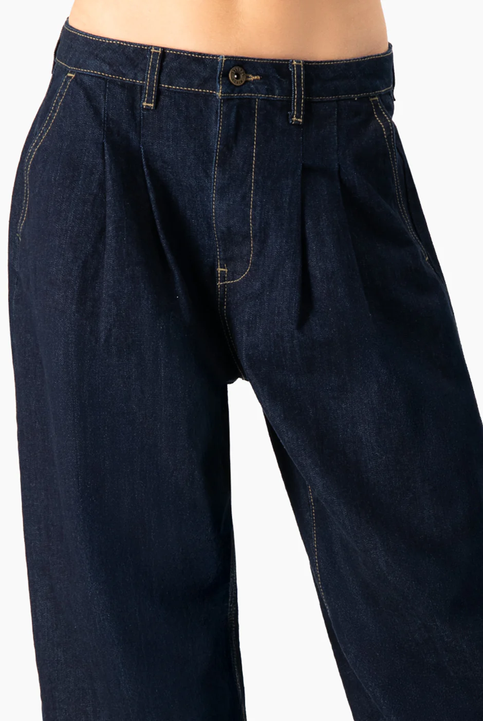 Jeans marino de pierna amplia - Image 6