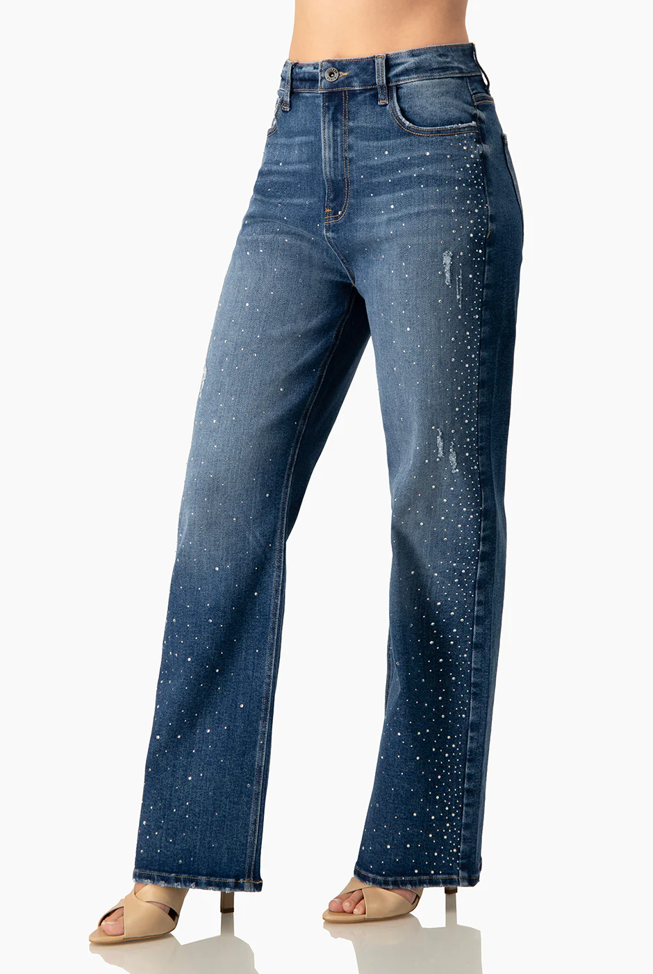 Jeans mom con destruccion - Image 3