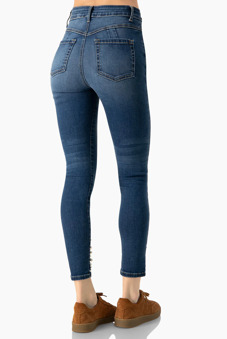 Jeans skinny con perlas - Image 2