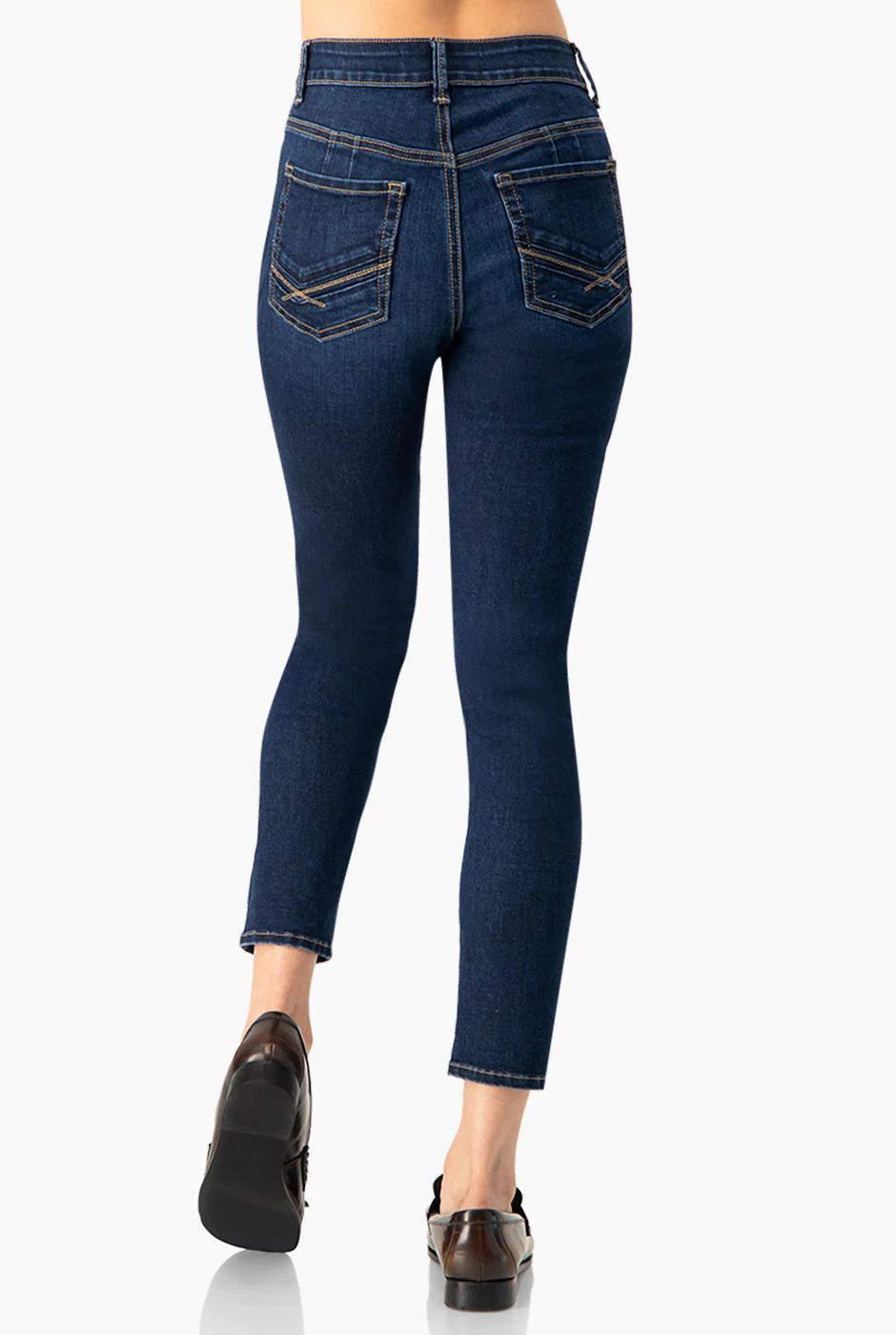 Jeans skinny con un boton frontal - Image 2
