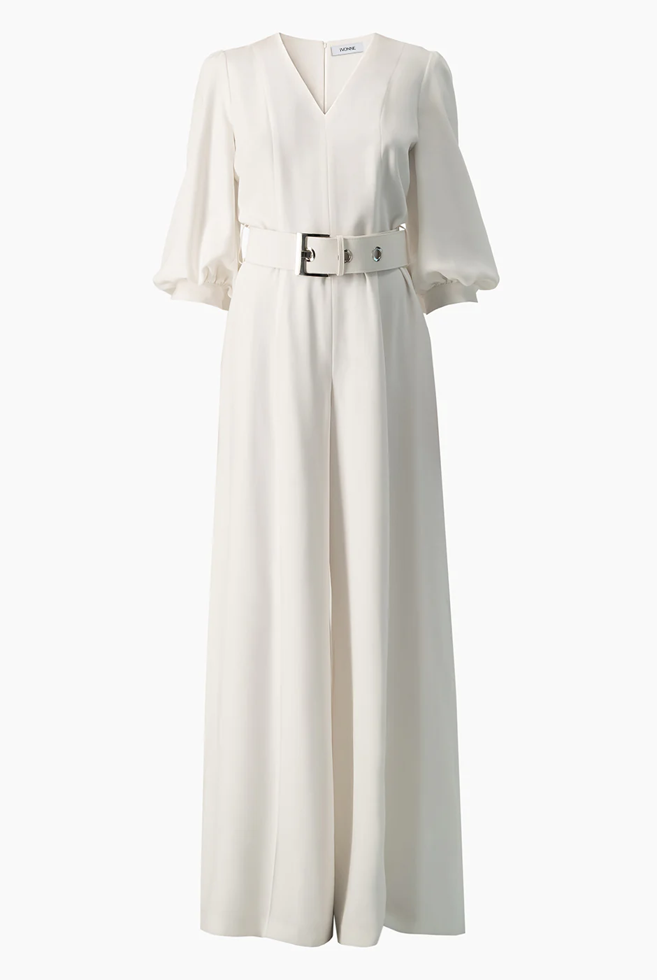 Jumpsuit blanco de manga globo - Image 5