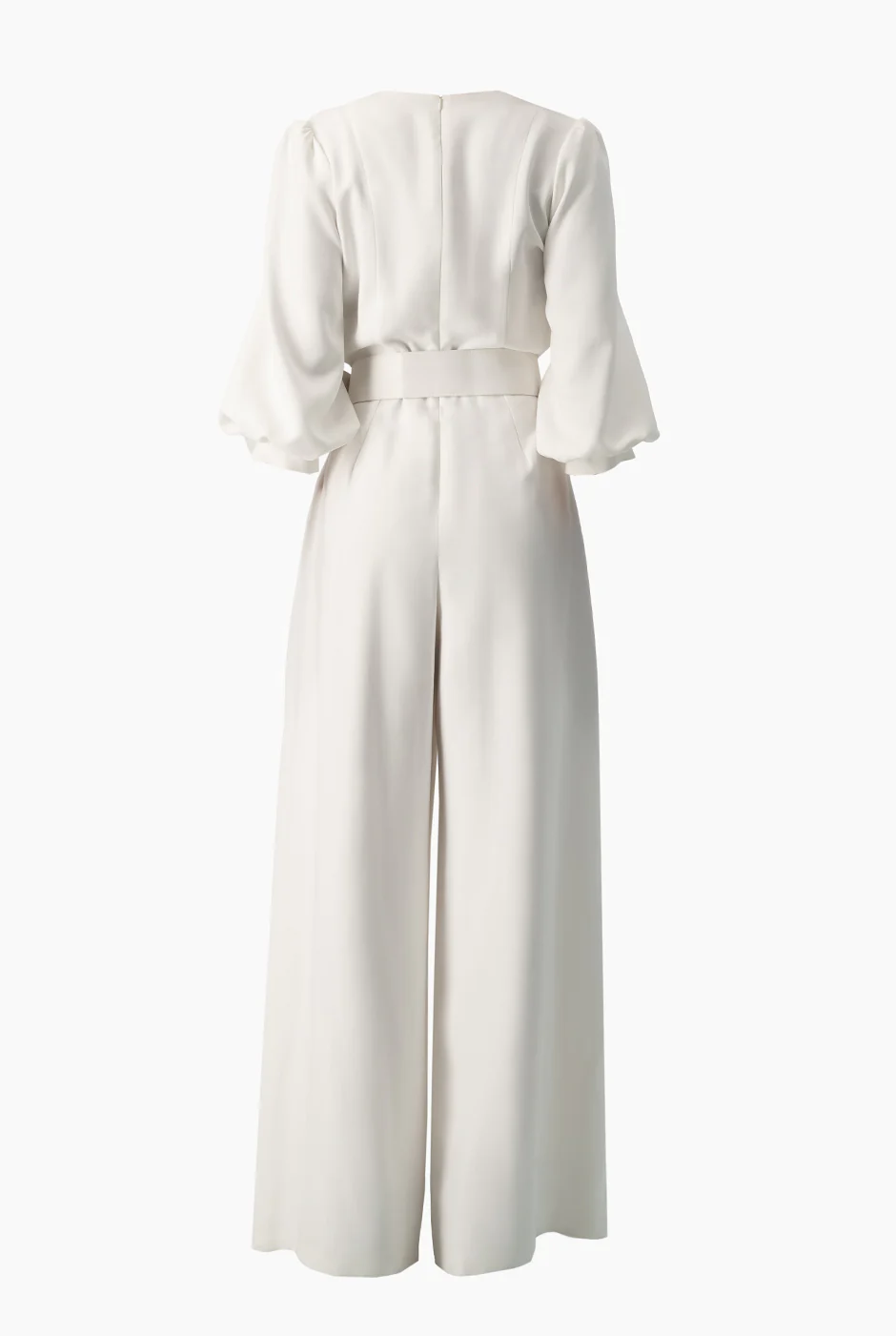 Jumpsuit blanco de manga globo - Image 6