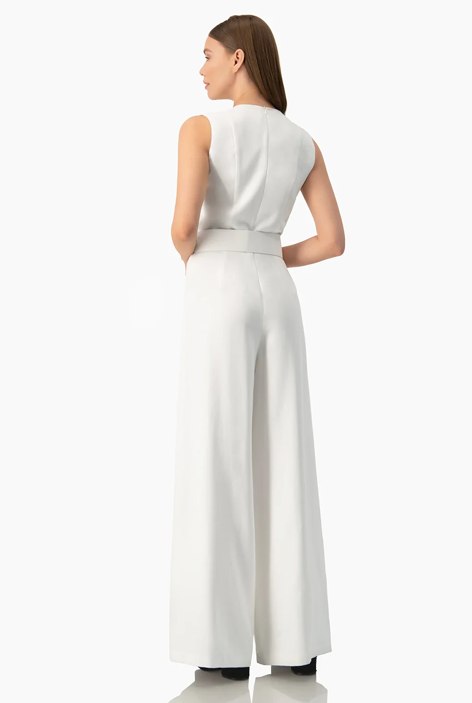 Jumpsuit blanco sin mangas - Image 2