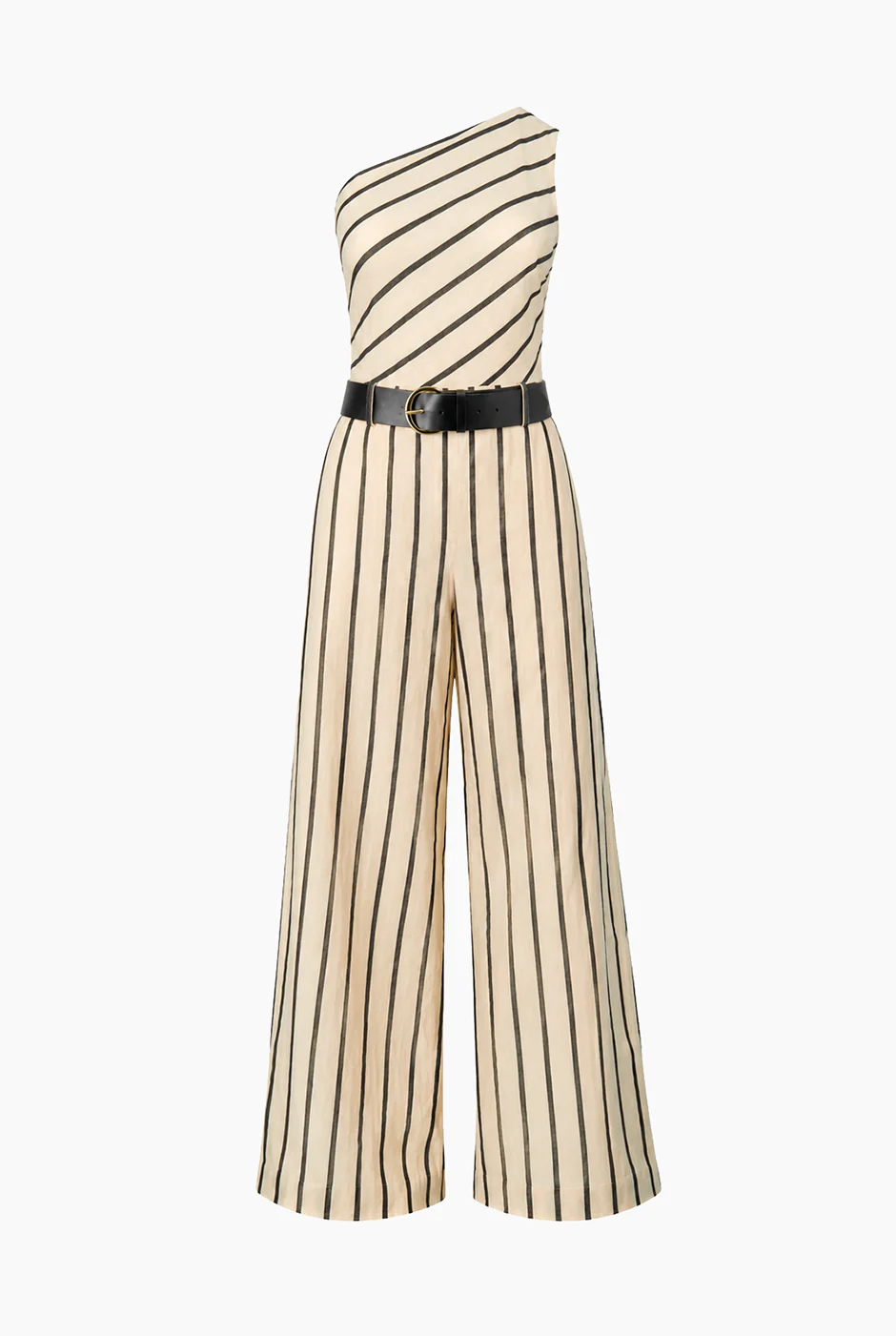 Jumpsuit Ivonne rayado de un hombro - Image 5