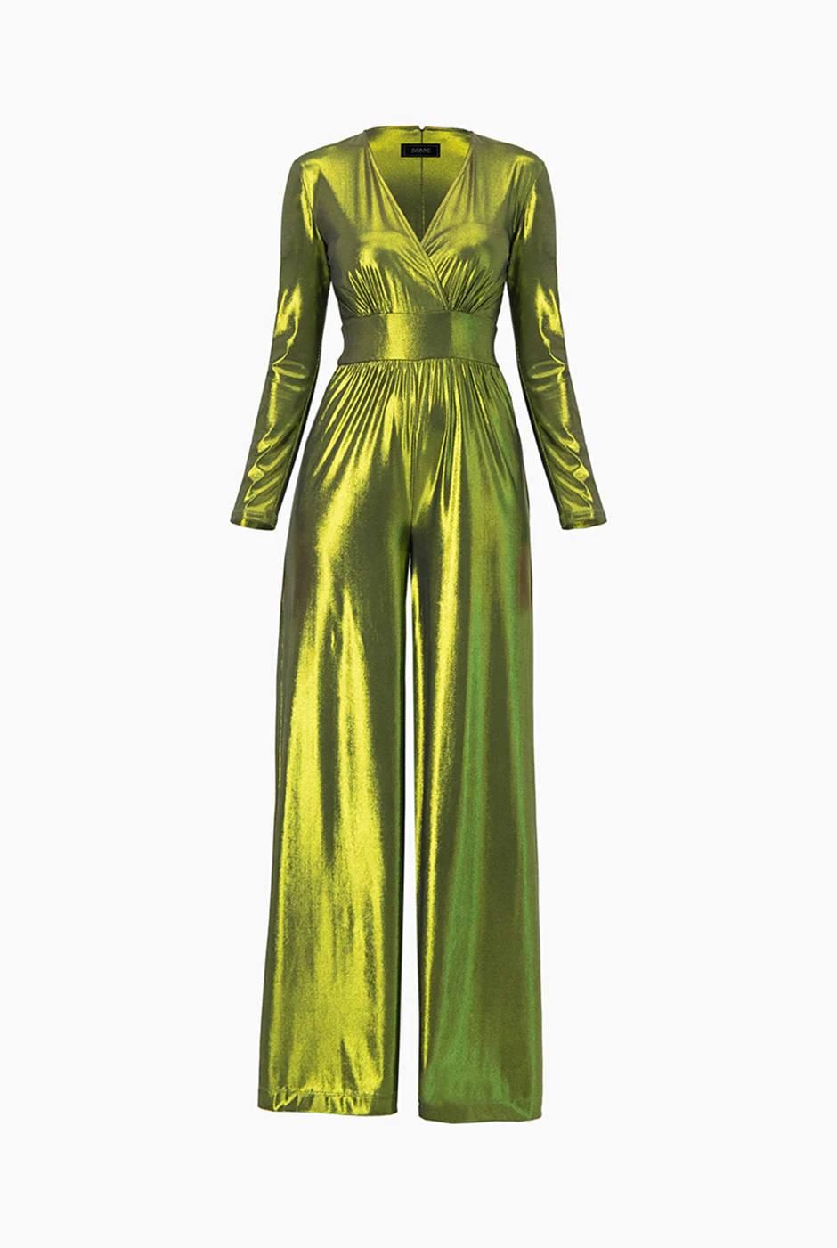 Jumpsuit verde de escote en V - Image 5