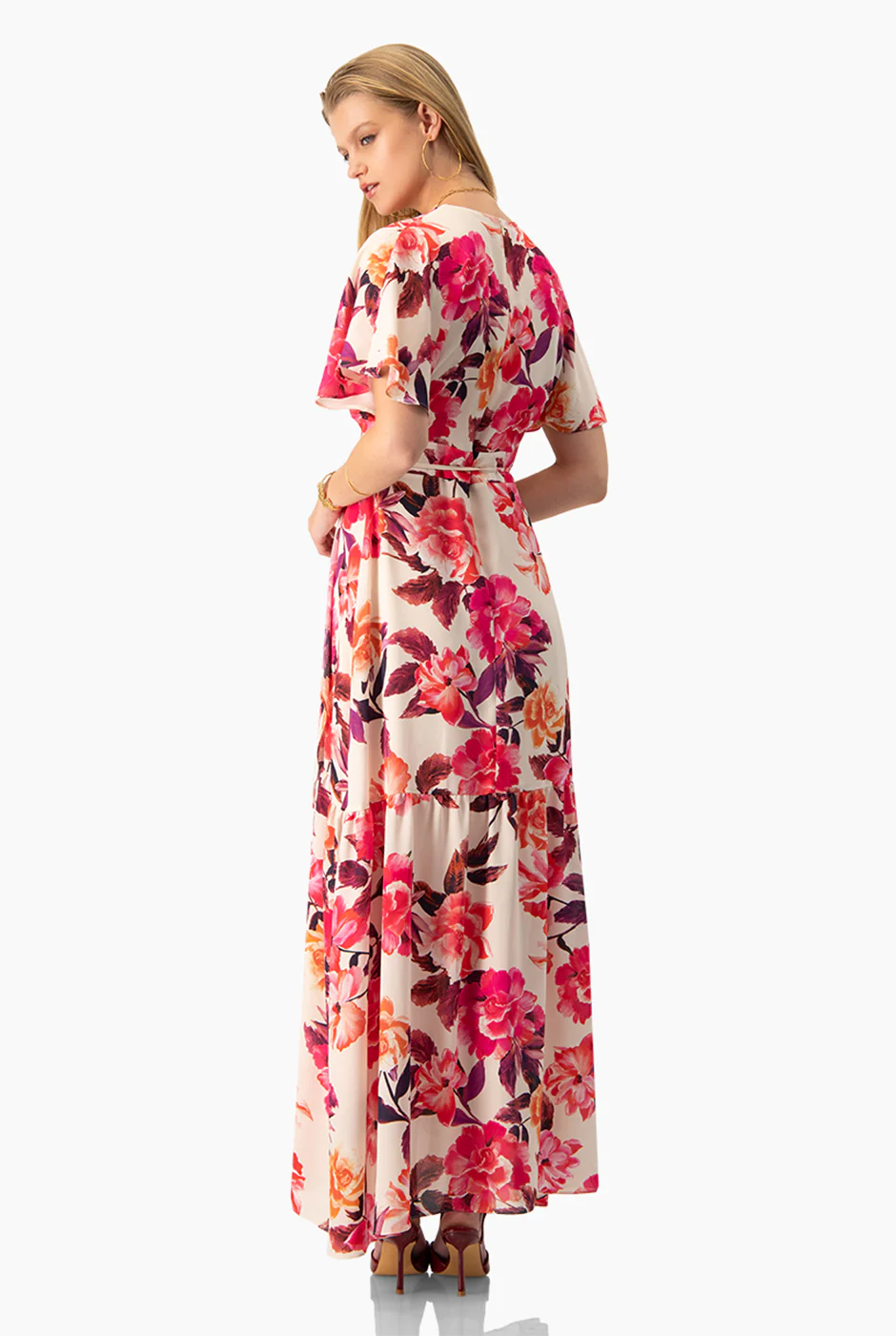 Maxi vestido cruzado escote en V - Image 2