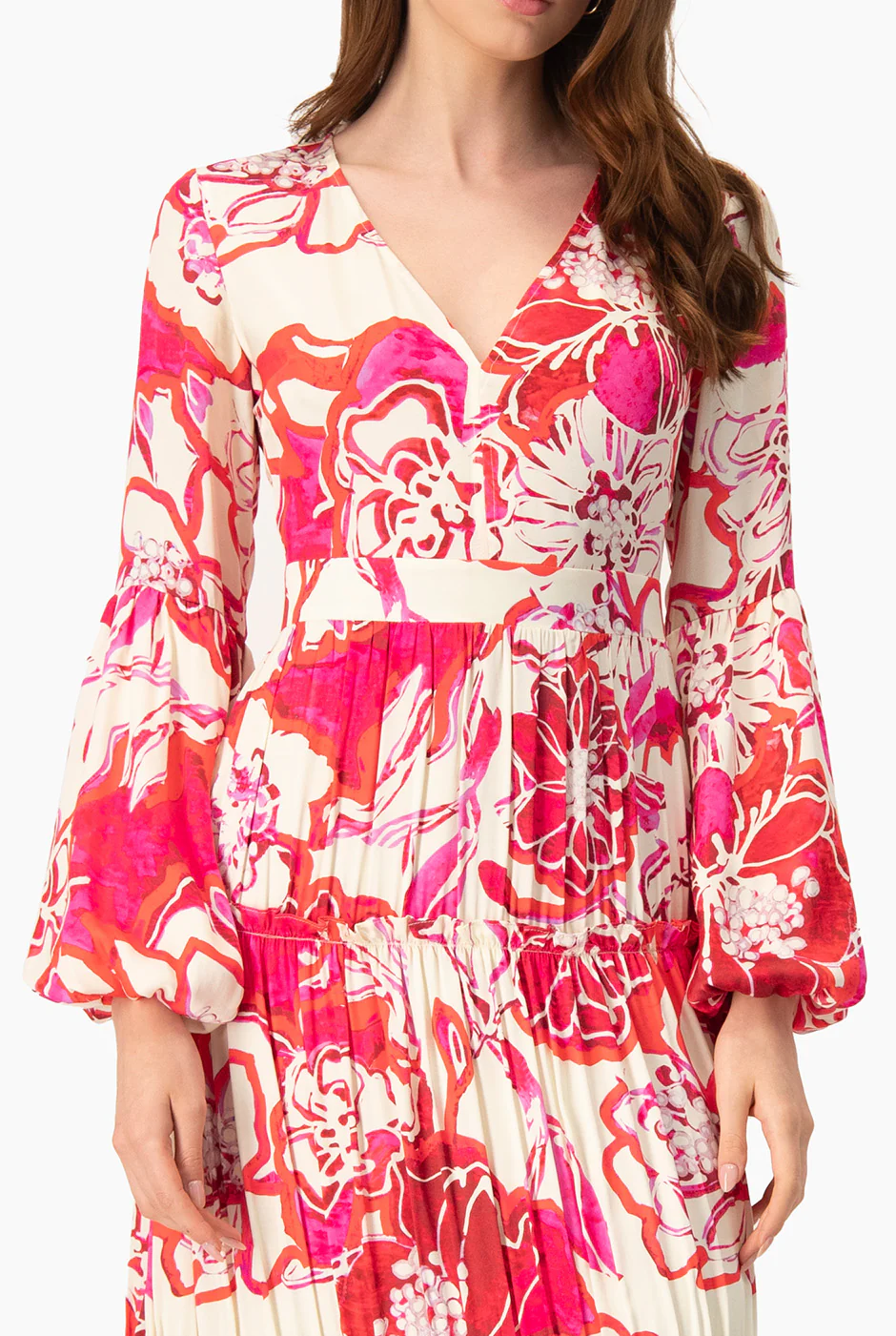 Maxi vestido manga abullonada - Image 6