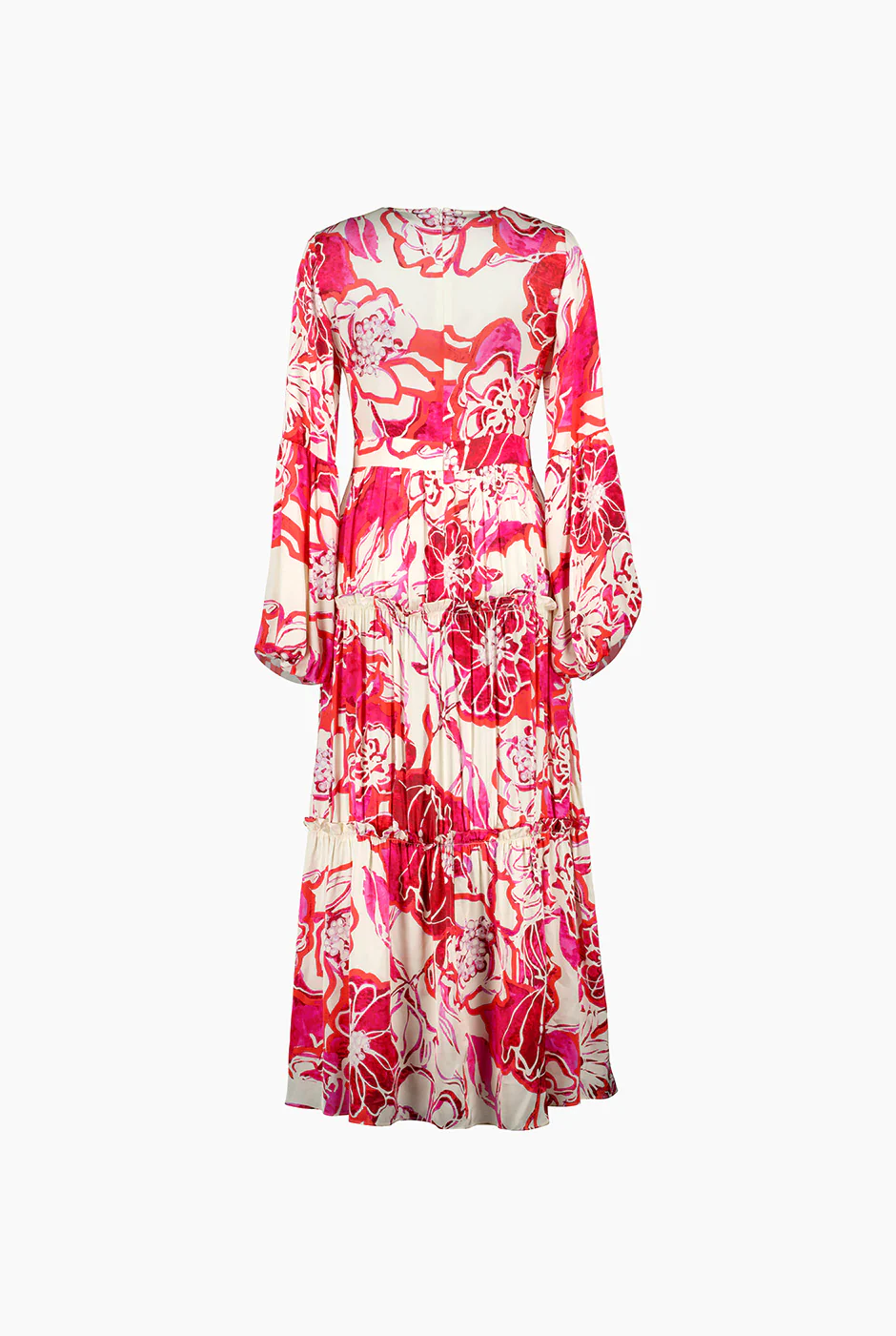Maxi vestido manga abullonada - Image 7