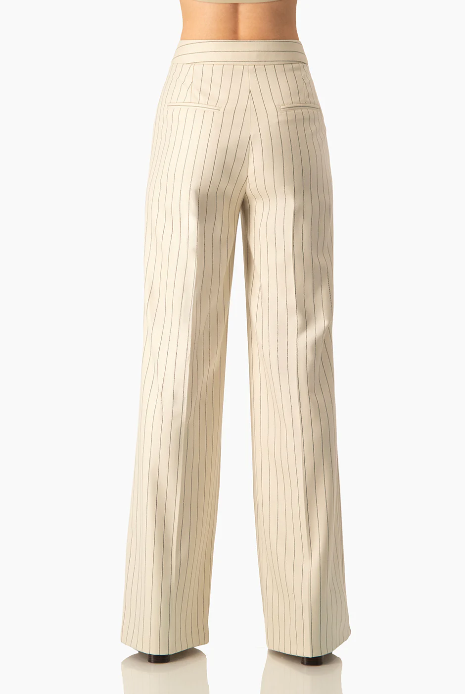 Pantalon a rayas de pierna amplia - Image 2