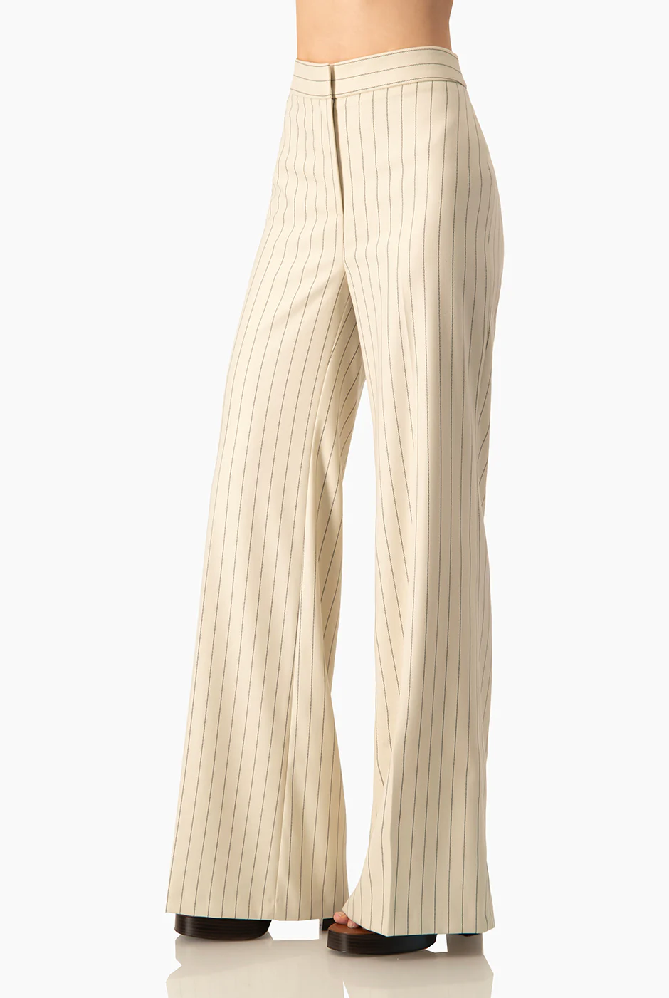 Pantalon a rayas de pierna amplia - Image 4